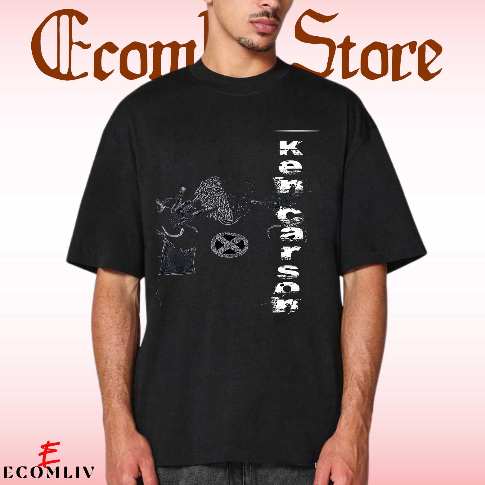 Ken Carson X Opium Tee, Trendy Rap Graphic Shirt, Music Streetwear Fit